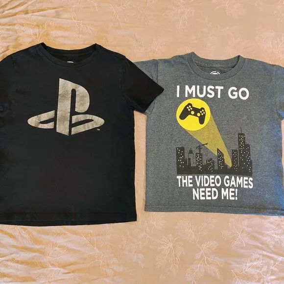 Gamer Kid's T-Shirt Bundle, Size S (6/7), Used - Picture 1 of 7